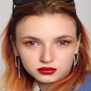 PEAR BROWN 0.00 2PS  Цветные КАРИЕ контактные линзы, для красоты. 2 Линзы.