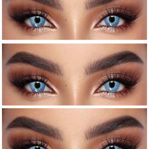 S1-303 BLUE  0.00 Цветные ГОЛУБЫЕ контактные линзы, для красоты. 1 Линза
