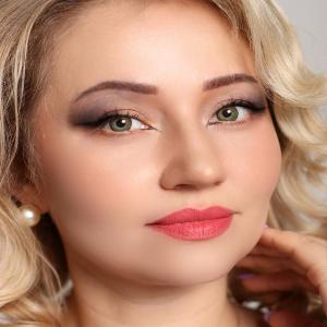 #1027  0.00 2PS Цветные ЗЕЛЕНЫЕ контактные линзы, для красоты. 2 Линзы.
