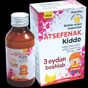Asefenak Kiddo-issiqlik va og'riqdan tezda xalos bo'lish