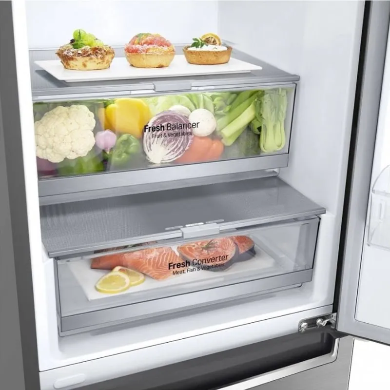 Холодильник LG GC-B459SMDZ, серый