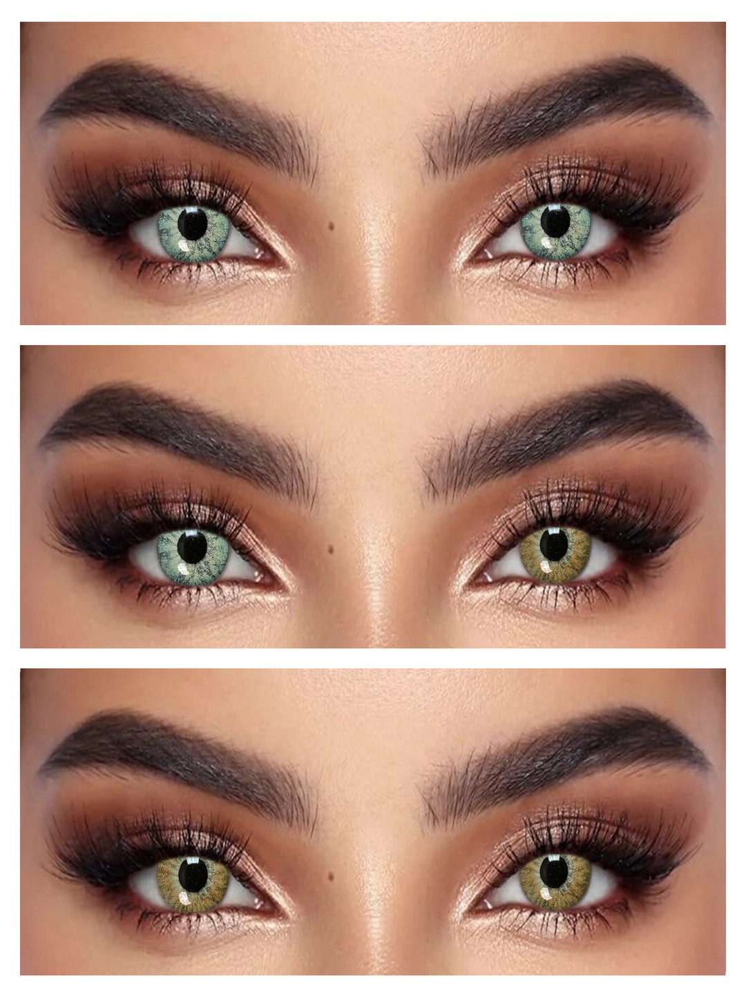 S3-673 LIGHT OAK BROWN 0.00 Rangli QO‘NG‘IR linzalari, go‘zallik uchun. 1 dona linza