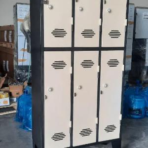 Шкаф для раздевалка 6 дверный металический