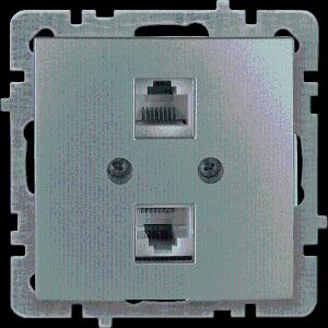  Розетка Комбин. Компьютерная CAT 5 – Телефонная CAT3