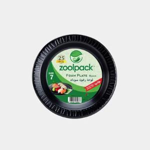 Тарелки из пенопласта Zoolpack 7 25шт черные