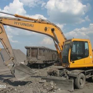 Cдаем в аренду колесный экскаватор марки Hyundai