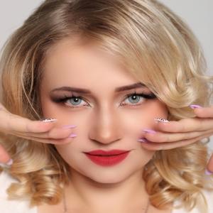 ANUNA GRAY BLUE  0.00 2PS с Каплей Цветные СЕРЫЕ линзы, 2 Линзы+Капли для глаз в Подарок.