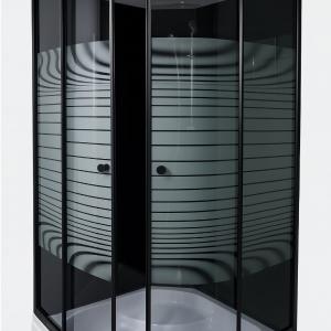 AGAT dush kabinasi 80×80 / 90×90 / 100×100, poddon va tuslangan shisha bilan