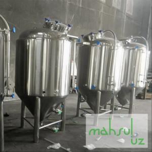 500 dan 2000 litrgacha bo'lgan bug 'isitishli vakuumli tanklar