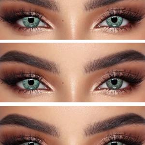 #2568 0.00 2PS  Цветные КАРИЕ контактные линзы, для красоты. 2 Линзы.