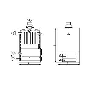 Котел ASB 80 тв (800 м2)