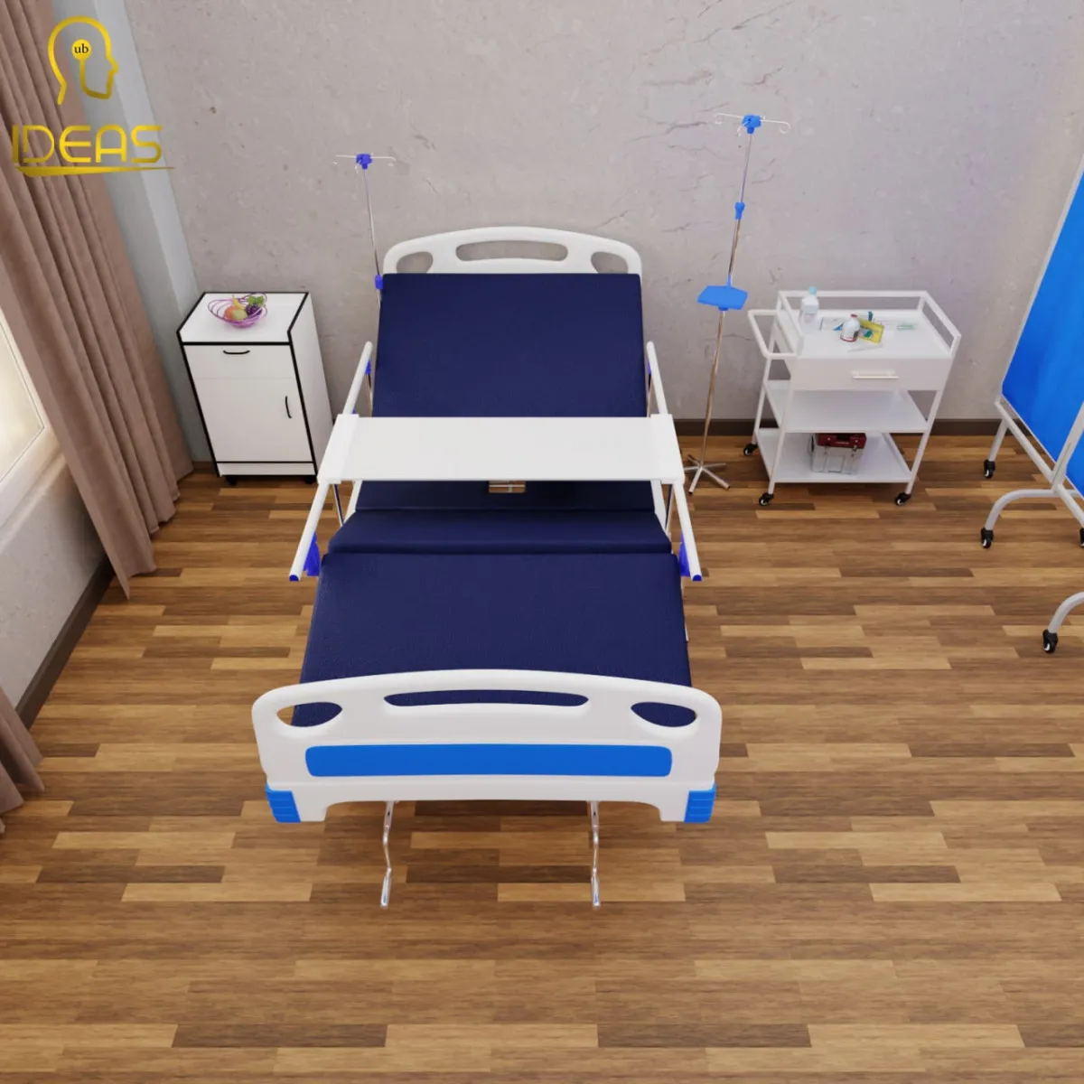 Медицинская Кровать для домашнего ухода 2х функциональный с отверстием для горшка