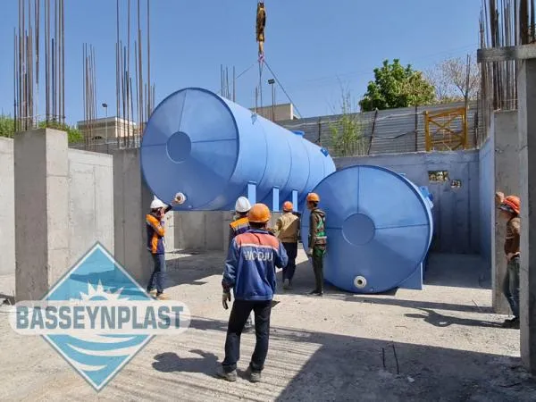 Эко-ёмкость для воды горизонтальная 30м3, 30 тонн пластиковая