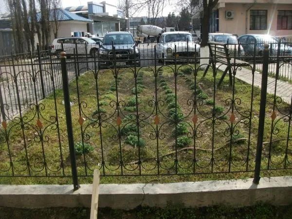 Ограждения садовые из металлических прутьев