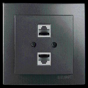  Kombin Rozetkasi. Cat 5 kompyuter telefoni CAT3