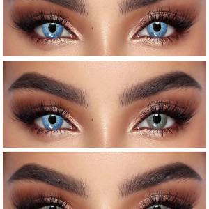 AM GRAY CEDAR GRAY  0.00 Цветные СЕРЫЕ контактные линзы, для красоты. 1 Линза