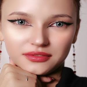 S3-431 PEARL GRAY  0.00 2PS с Раствором Цветные СЕРЫЕ линзы, 2 Линзы+Раствор в Подарок