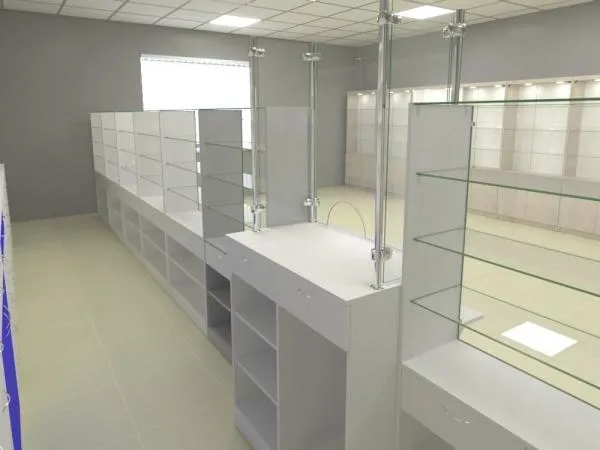 Витрины, торговое оборудование для аптеки, магазинов