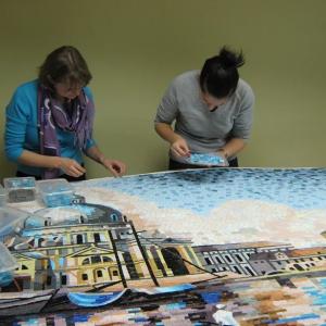 Hovuz va saunalar uchun mozaik panellar