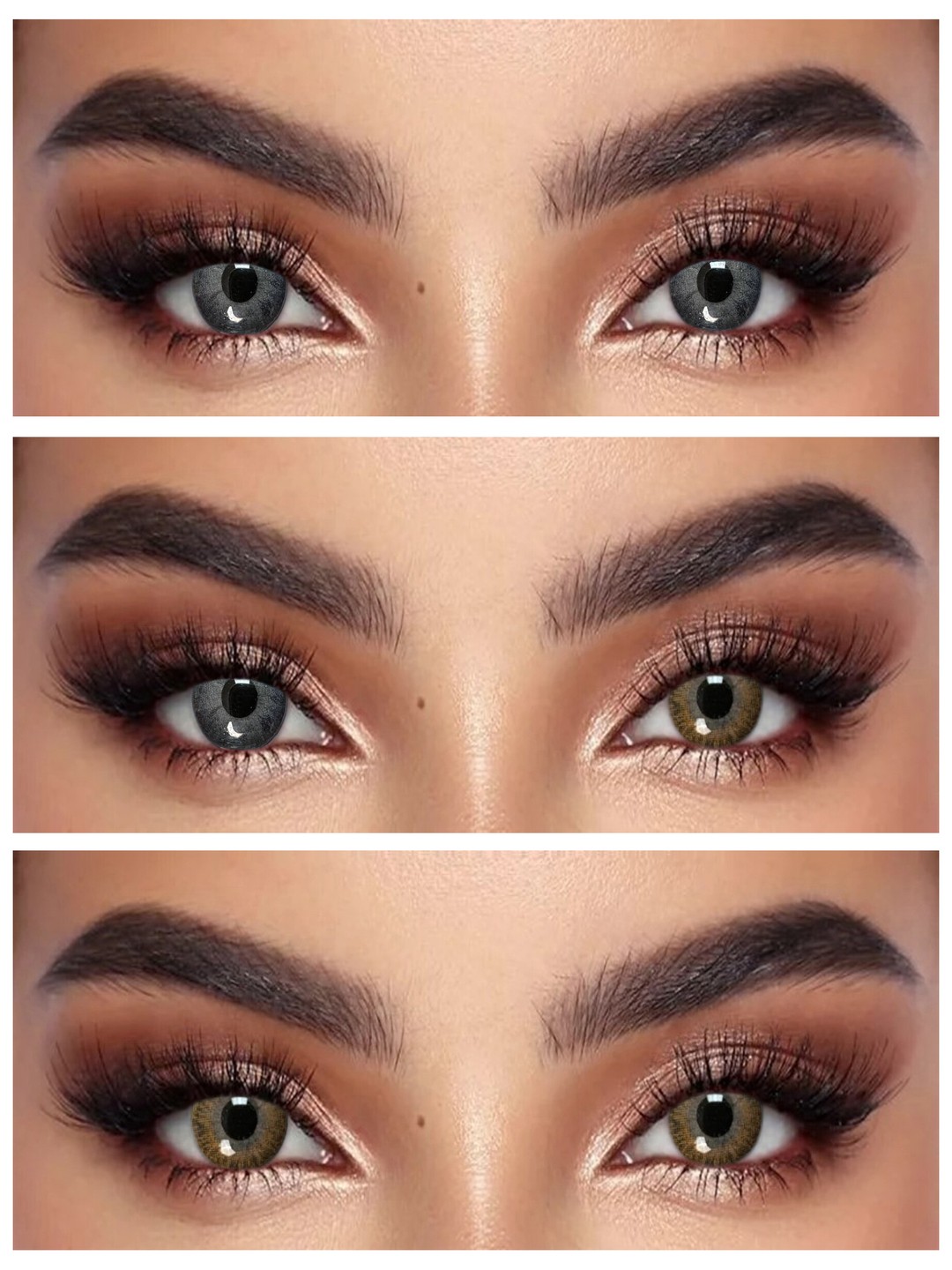 S3-673 LIGHT OAK BROWN 0.00 Rangli QO‘NG‘IR linzalari, go‘zallik uchun. 1 dona linza