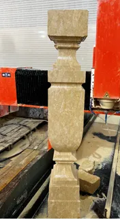 Travertin baluster