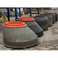 Железобетонное конусное перекрытие колодца КН-10-8 
