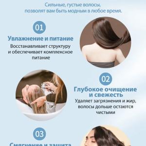 Happiness Expert sochni parvarish qilish uchun shampun yog'ni nazorat qilish va kepekni olib tashlash uchun