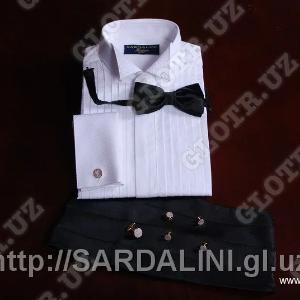 Свадебная торжественная рубашка под смокинг