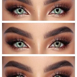 S3-592 BROWN 0.00 Rangli QO‘NG‘IR linzalari, go‘zallik uchun. 1 dona linza