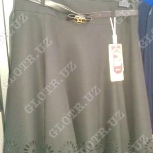 Юбка-солнце черного цвета