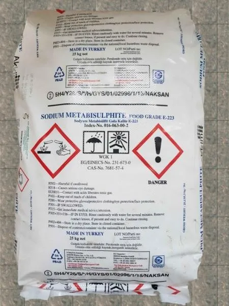 Natriy pirosulfit (natriy metabisulfit oziq-ovqat darajasi E 223)