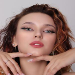 AD3-01 D.GRAY  0.00 2PS с Каплей Цветные СЕРЫЕ линзы, 2 Линзы+Капли для глаз в Подарок.