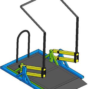 Уличные тренажёры для инвалидов-колясочников KiF