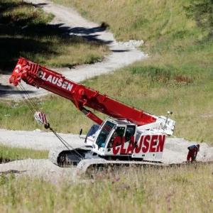 Гусеничный кран с телескопической стрелой LIEBHERR