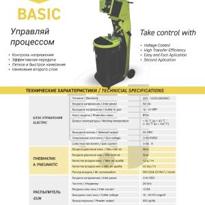 Пистолеты-распылители для порошковой покраски BASIC