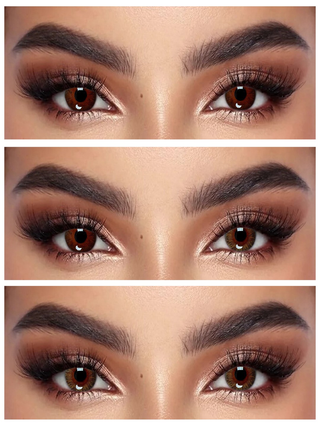 S3-673 LIGHT OAK BROWN 0.00 Rangli QO‘NG‘IR linzalari, go‘zallik uchun. 1 dona linza