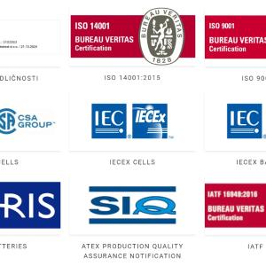 Tortishuvchi batareyalar, portlashdan himoyalangan TAB-Ex 24V, 48V, 80V (160-1550 Ah)