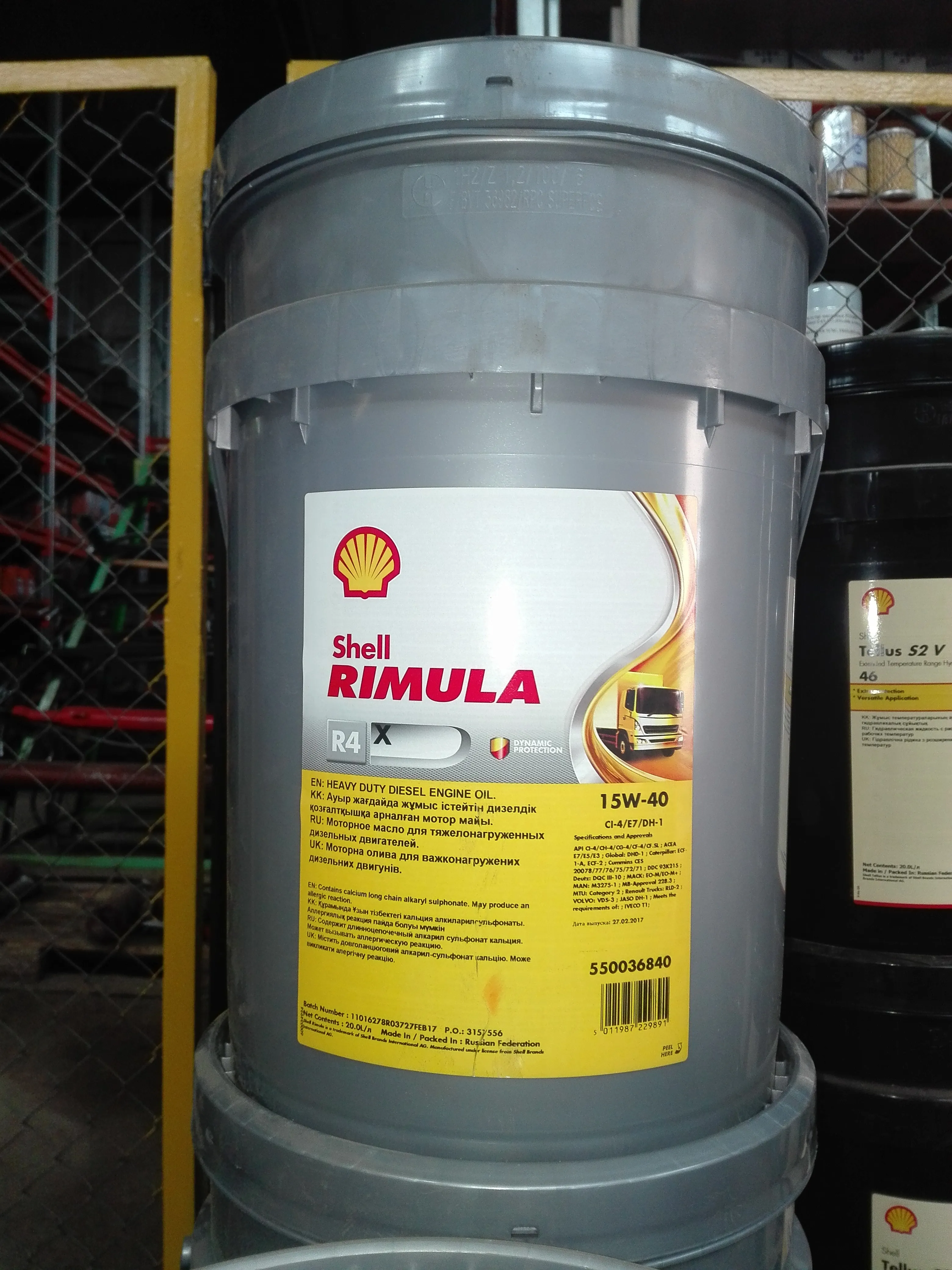 Shell Rimula R3X 15W-40, CI-4 motor moyi