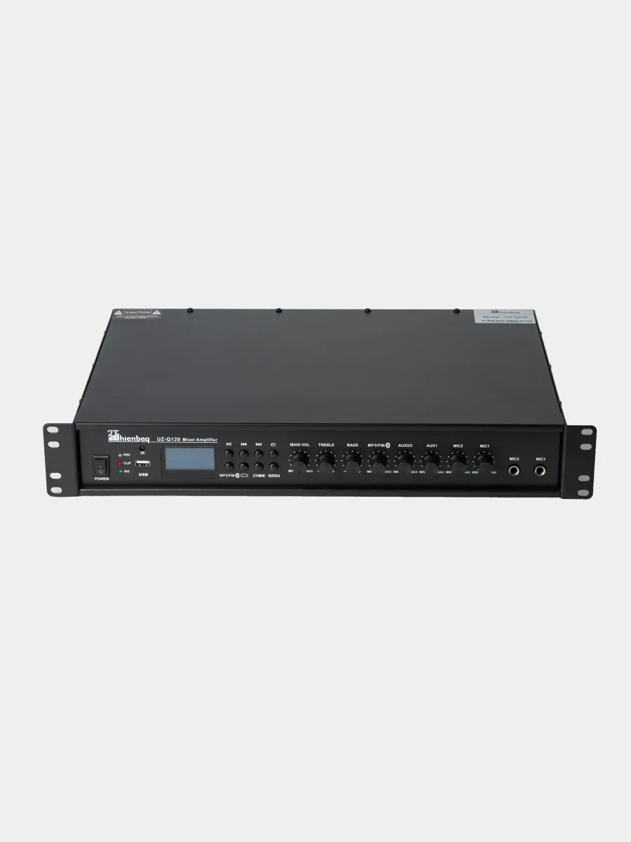 MP3, bluetooth, tyuner va displeyli mikser-kuchaytirgich, 120 Vt