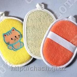 Мочалка детская “Красочная Овальная”