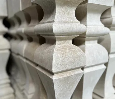 Travertin baluster