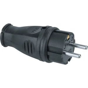 Fork Straight rubber Black 16A IP44 Navigator