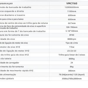 Фрезерный обрабатывающий центр с ЧПУ VMC1160