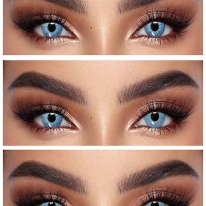 NS-05 ICE BLUE  0.00  Цветные ГОЛУБЫЕ контактные линзы, для красоты. 1 Линза
