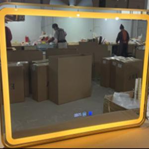 Умное зеркало золотое 01, 60х80 см