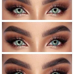 S3-648 AQUA BLUE  0.00 Цветные ГОЛУБЫЕ контактные линзы, для красоты. 1 Линза
