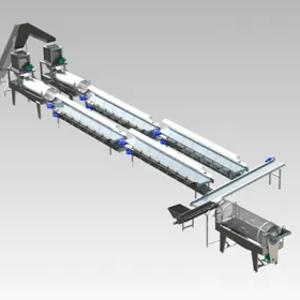 Bolgar qalampirini qayta ishlash liniyasi