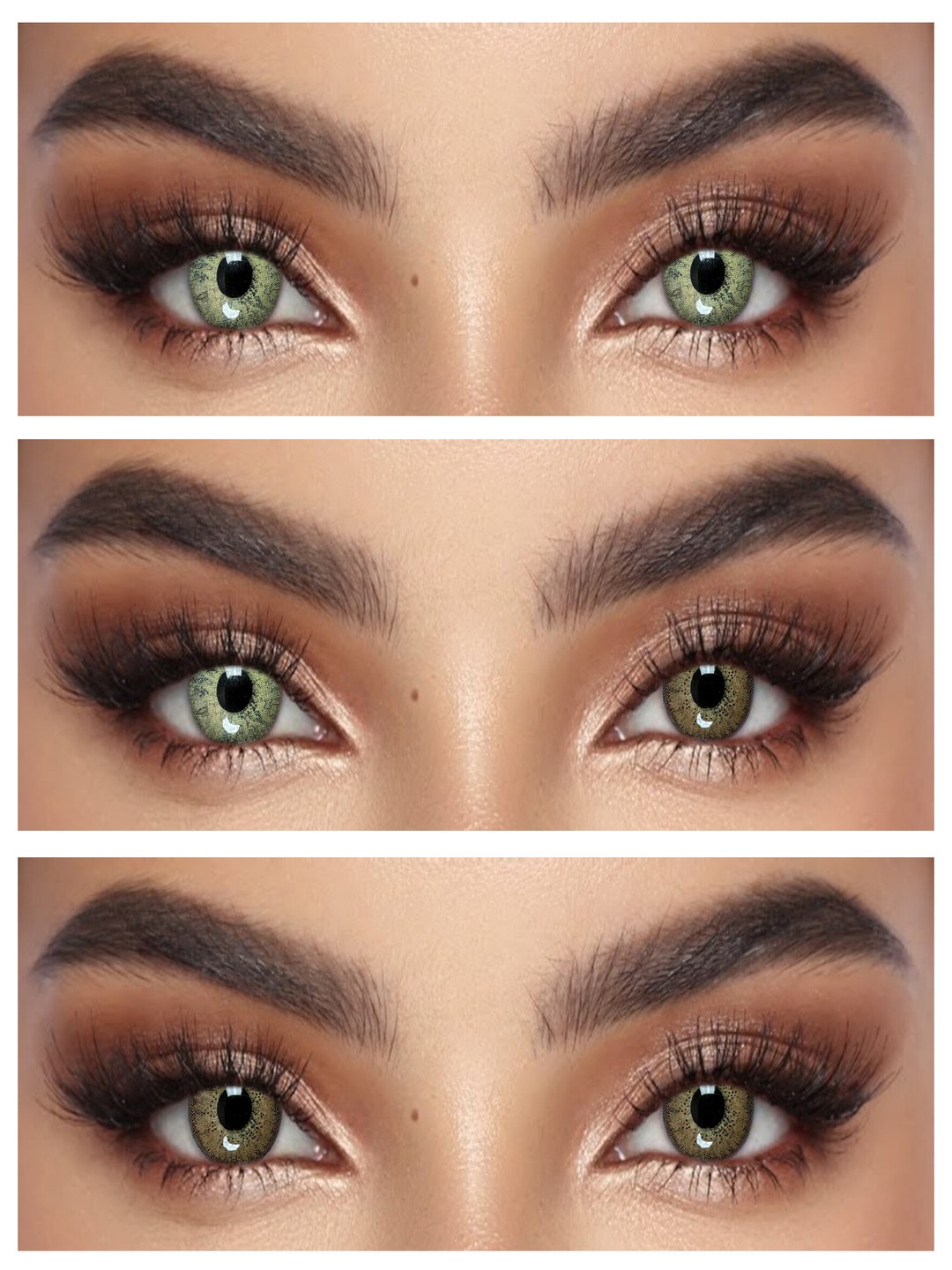 S2-332 BROWN 0.00 Rangli QO‘NG‘IR linzalari, go‘zallik uchun. 1 dona linza