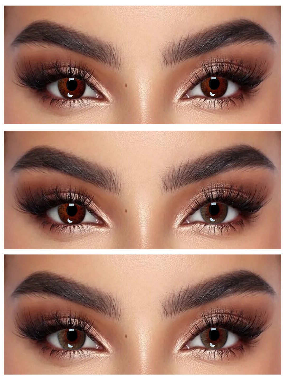 NA-13 DARK BROWN 0.00 Цветные КАРИЕ контактные линзы, для красоты. 1 Линза