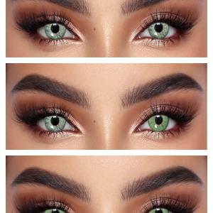 NA-09 GREEN  0.00  Цветные ЗЕЛЕНЫЕ контактные линзы, для красоты. 1 Линза